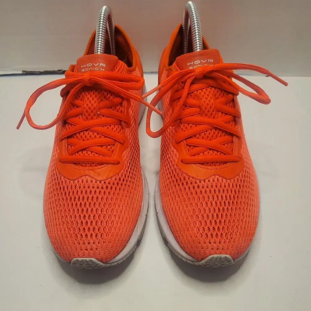 Under Armour HOVR Sonic 4 Women’s 7.5 Orange White Running Shoes 3023559-601